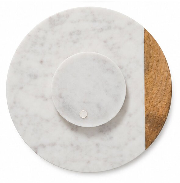 Περιστρεφόμενο Πλατώ Σερβιρίσματος (Φ30) S-D Marble White 173704A
