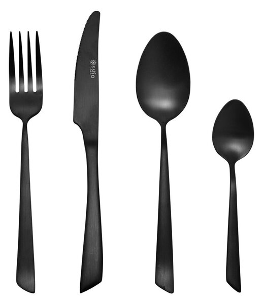 Μαχαιροπίρουνα (Σετ 24τμχ) Estia Edge Black 01-29173