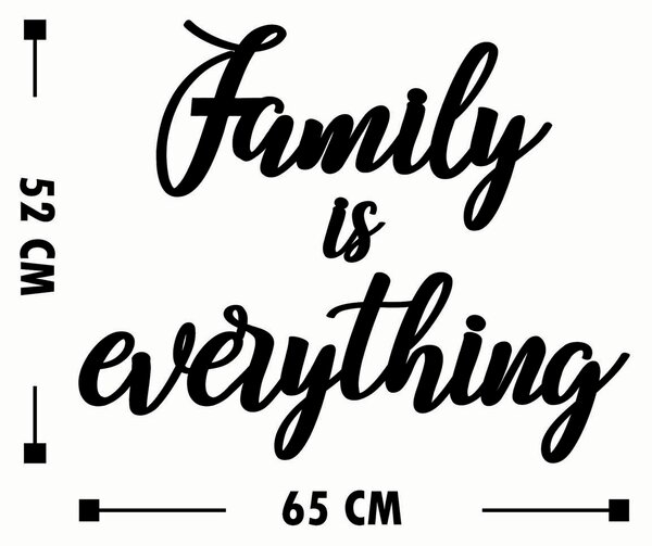Διακοσμητικό Τοίχου (65x52) A-G Family Is Everything 576SKL1110