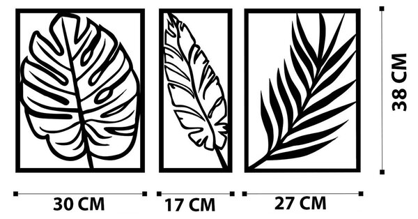 Διακοσμητικά Τοίχου (Σετ 3τμχ) A-G Leaf 279ENZ1133