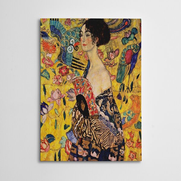 Πίνακας (70x100) A-G Dame Mit Facher Gustav Klimt 265VGA1530