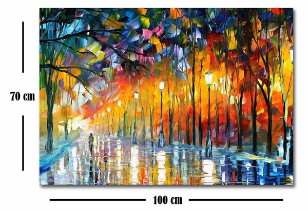 Πίνακας (100x70) A-G Misty Mood In The Park Leonid Afremov 249CVT1534