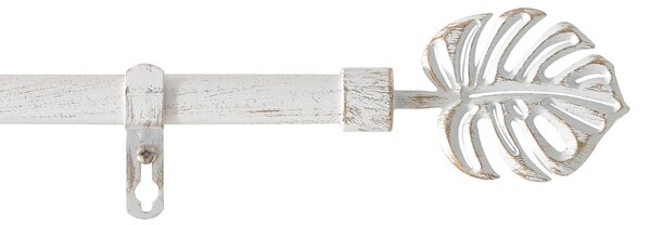 Κουρτινόξυλο Φ19mm Μονό Επεκτεινόμενο 210-380cm Με Άκρα L-C Tropi Blanc/Or 1900498