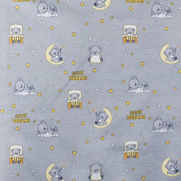 Πάπλωματοθήκη Κούνιας (120x160) Dimcol Sweet Dreams 552 Grey