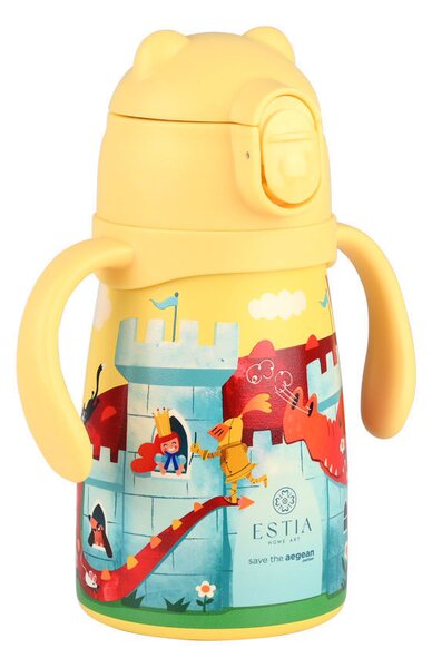 Παγούρι - Θερμός 300ml Με Καλαμάκι Estia Save The Aegean Fortress Dragon 01-33217