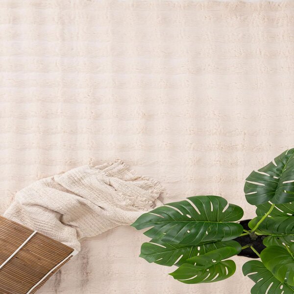 Χαλί Διαδρόμου Γούνινο (67x140) Royal Carpet Bunny Bubble Beige