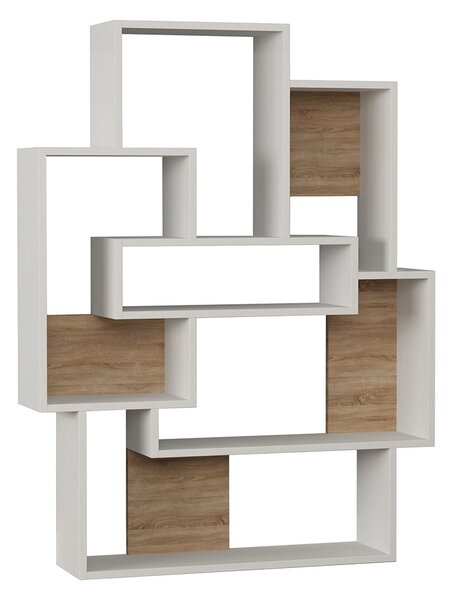 Ραφιέρα Δαπέδου 6 Θέσεων (101x22x132) A-G Barce 855DTE3690 White/Oak