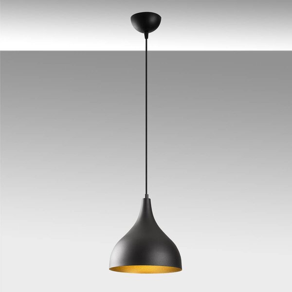 Φωτιστικό Οροφής Μονόφωτο A-G Saglam 892OPV1564 Black/Gold