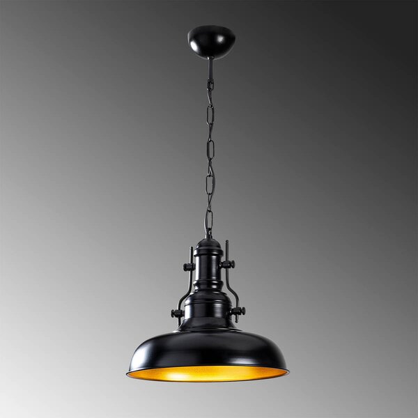Φωτιστικό Οροφής Μονόφωτο A-G Berceste 521SHN3159 Black