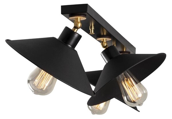 Φωτιστικό Οροφής Τρίφωτο A-G Berceste 525NOR1302 Black