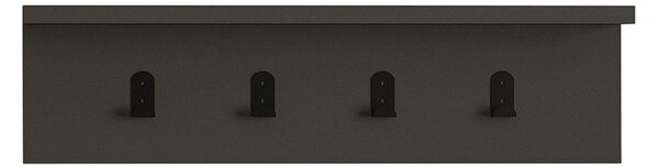 Κρεμάστρα Τοίχου 4 Θέσεων Με Ράφι (60x16.3x14.5) A-G Ayla 835PUQ1654 Anthracite