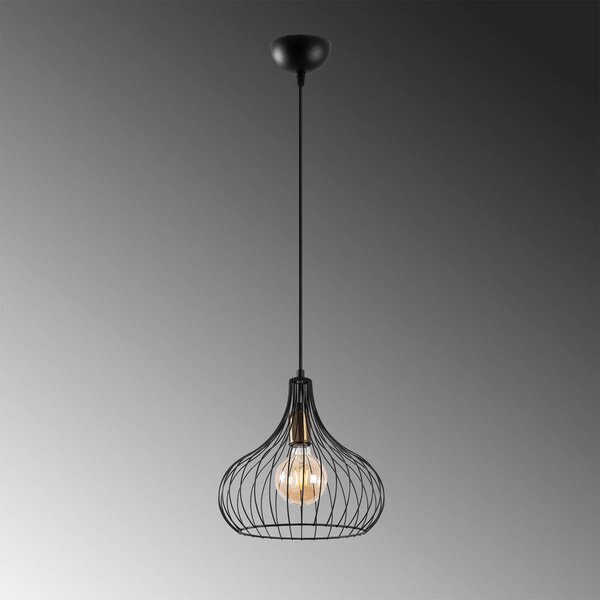 Φωτιστικό Οροφής Μονόφωτο A-G Teldamla 942FLG1601 Black Antique