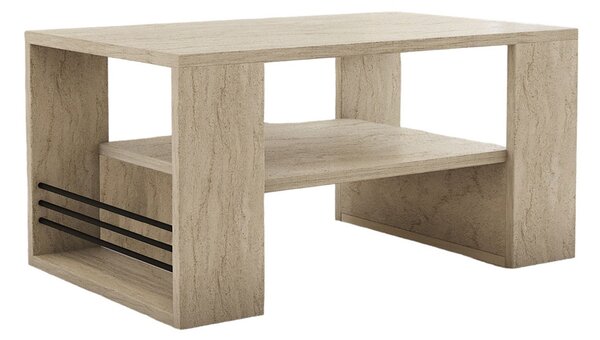 Τραπέζι Σαλονιού Με 3 Ράφια (80x50x40) A-G Iris 495SSE2113 Marble