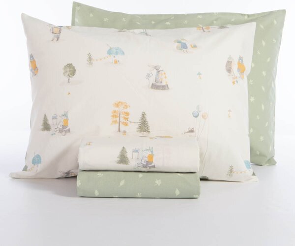 Σεντόνια Μονά (170x260) Nef-Nef Homeware Junior Woodland Party