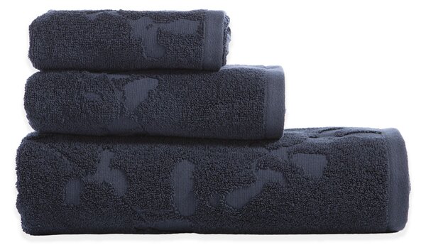 Πετσέτα Χεριών (30x50) Nef-Nef Homeware Premium Vania Blue/Black 550gsm
