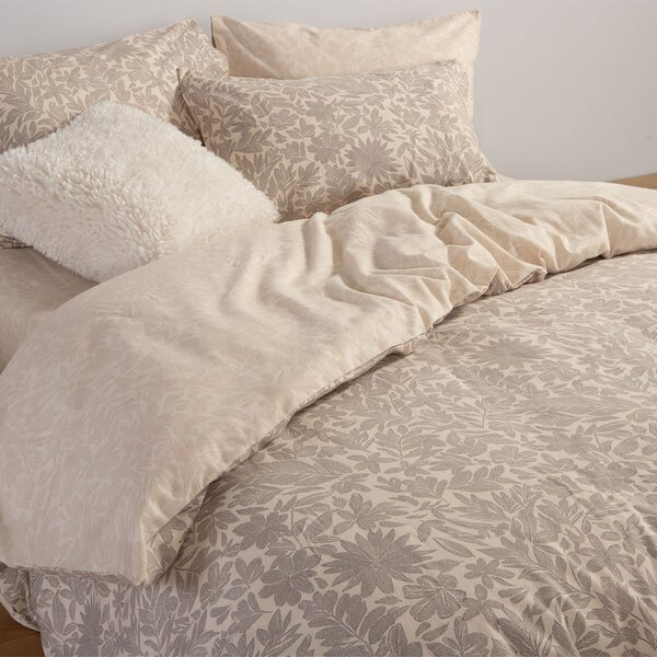 Φανελένια Σεντόνια Μονά (Σετ) Nef-Nef Homeware Flannel Issual Grey