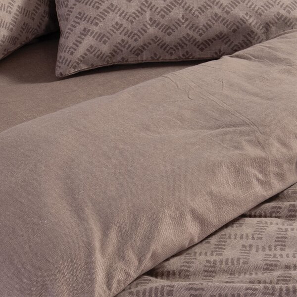 Φανελένια Σεντόνια Μονά (Σετ) Nef-Nef Homeware Flannel Otrando Mocca