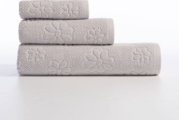 Πετσέτα Χεριών (30x50) Nef-Nef Homeware Premium Margot Grey 550gsm