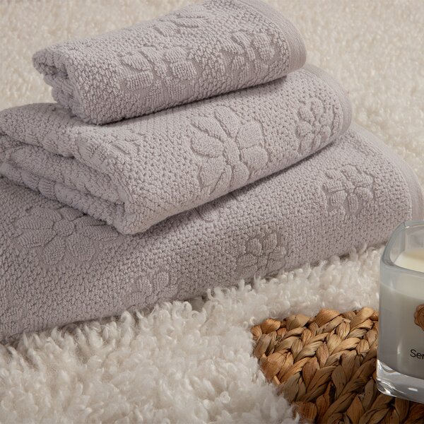 Πετσέτα Χεριών (30x50) Nef-Nef Homeware Premium Margot Grey 550gsm