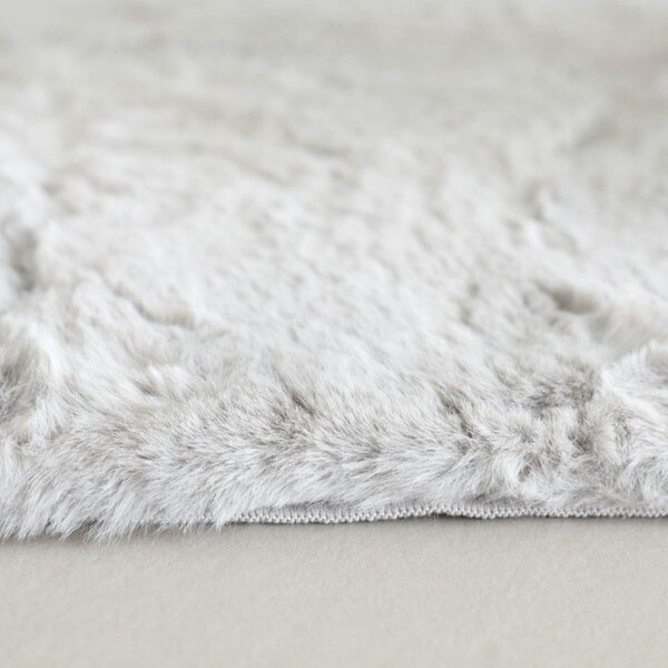 Xαλί Διαδρόμου Γούνινο (80x150) Ravelia Fluffy Light Grey