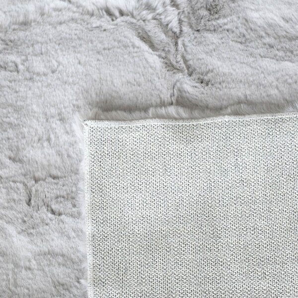 Xαλί Διαδρόμου Γούνινο (80x150) Ravelia Fluffy Light Grey