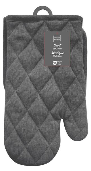 Γάντι + Πιάστρα Κουζίνας (Σετ) L-C Gourmet Anthracite 1731405