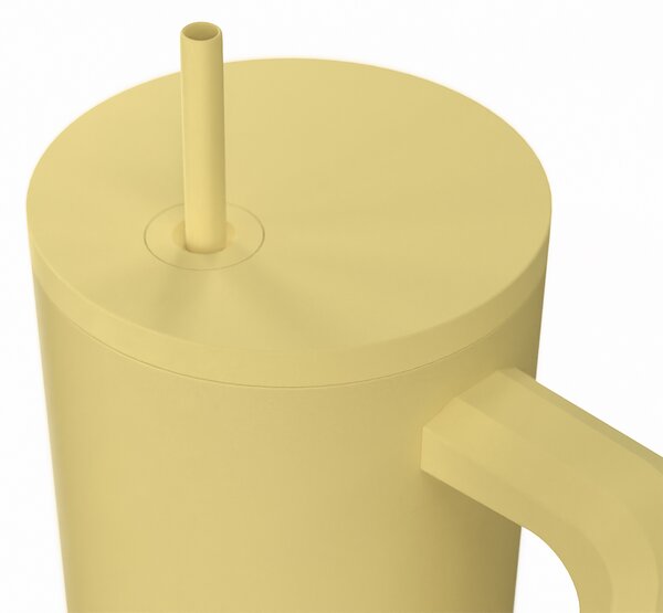 Κούπα Θερμός Με Λαβή & Καλαμάκι 900ml Estia Save The Aegean Tumbler Sunbeam 01-41496