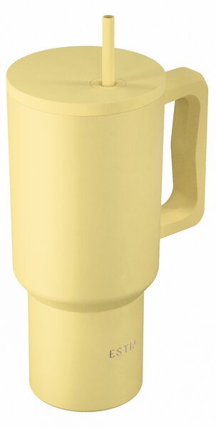 Κούπα Θερμός Με Λαβή & Καλαμάκι 900ml Estia Save The Aegean Tumbler Sunbeam 01-41496