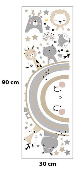 Παιδικά Αυτοκόλλητα Τοίχου Sipo Cure Animals SIP-WS63030