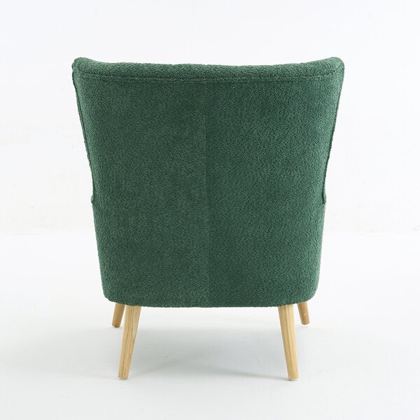 Πολυθρόνα Μπουκλέ (79x76.5x95.5) Spitishop Embrace Green/Natural