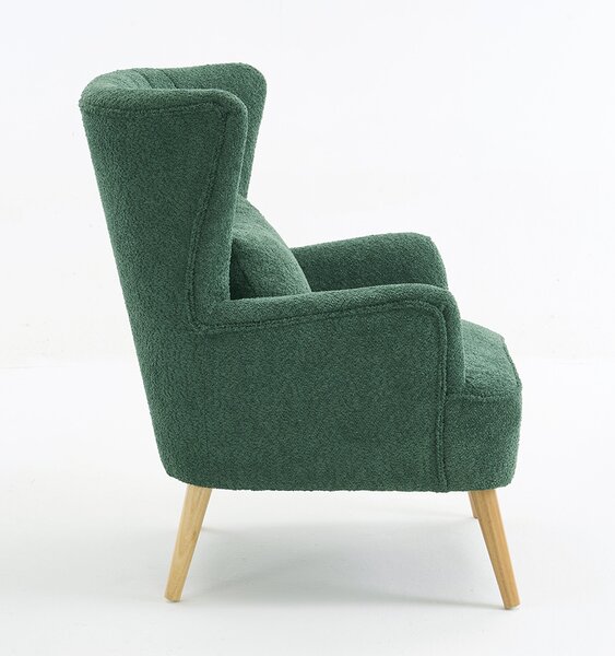 Πολυθρόνα Μπουκλέ (79x76.5x95.5) Spitishop Embrace Green/Natural