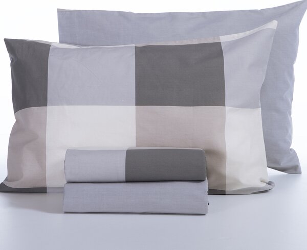 Σεντόνια Μονά (Σετ) Nef-Nef Homeware Casual Check Grey