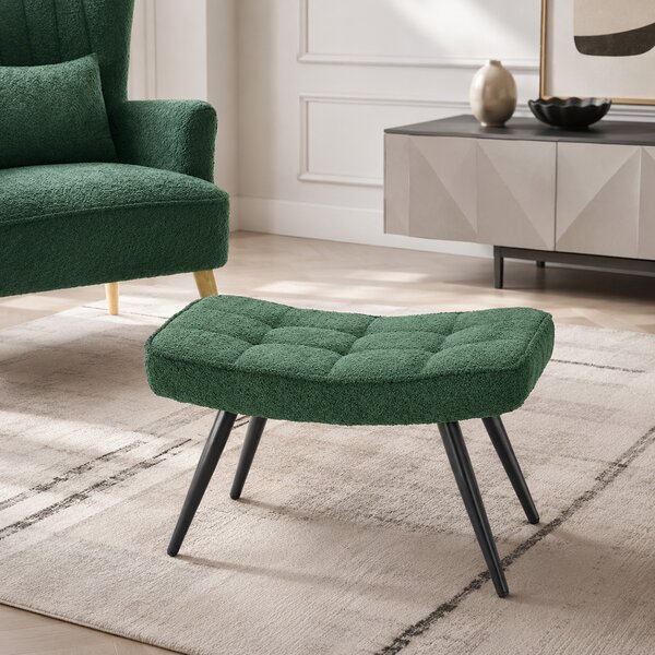 Υποπόδιο Μπουκλέ (60x40x38) Spitishop Ease Green