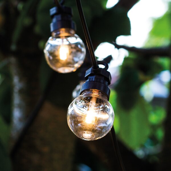 Sirius Σειρά φωτιστικών LED Lucas Start-Set διαφανής, 10 λαμπτήρες, ηλιακή, Πολύχρωμο, Πλαστικό