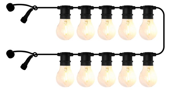 Sirius Φωτιστική αλυσίδα LED Tobias, επέκταση, διαφανής, 10 λαμπτήρες, μήκος 4,5 m, Διαφανές, Πλαστικό