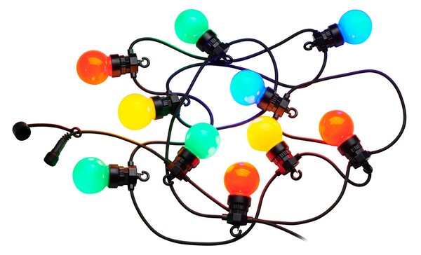 Sirius Σειρά φωτάκια LED Lucas, σετ εκκίνησης, πολύχρωμα, 10 φωτάκια, ηλιακή, Πολύχρωμο, Πλαστικό