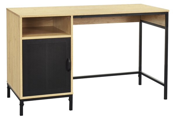 Γραφείο Με Ντουλάπι (120x48x75) Spitishop Vivo Natural/Black