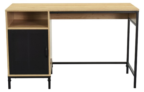 Γραφείο Με Ντουλάπι (120x48x75) Spitishop Vivo Natural/Black