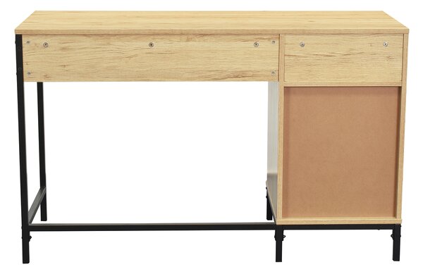 Γραφείο Με Ντουλάπι (120x48x75) Spitishop Vivo Natural/Black