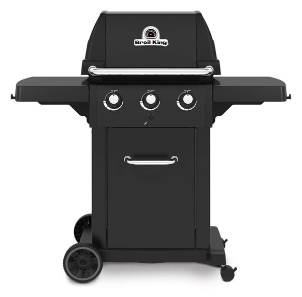 Ψησταριά Υγραερίου Broil King Royal 320 Shadow με μαντεμένια σχάρα, θερμόμετρο, ισχύ 8.8kW και διαστάσεις 127x57x150cm