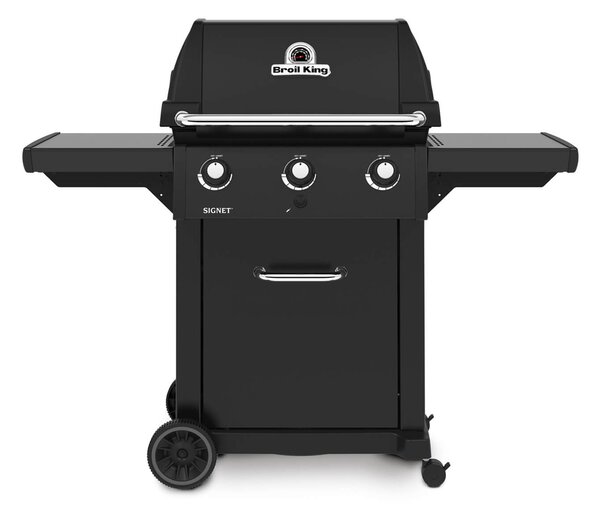 Ψησταριά Υγραερίου Broil King Signet 320 Shadow με μαντεμένια σχάρα, θερμόμετρο, ισχύ 11.4kW και διαστάσεις 145x59x149cm