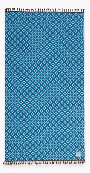 Πετσέτα Θαλάσσης (90x170) Nef-Nef Homeware Sparkle Fringes Denim