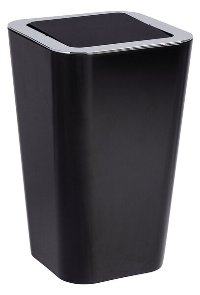 Κάδος Απορριμμάτων Μπάνιου (Φ18.5x36.5) Wenko 6lt Candy Black 22466100