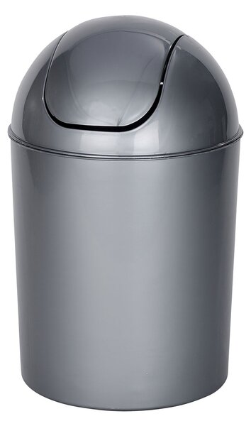 Κάδος Απορριμμάτων Μπάνιου (Φ20x30) Wenko 6lt Economic Grey 21884100
