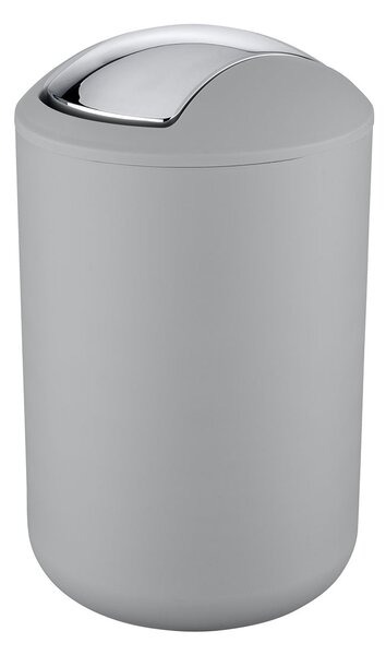 Κάδος Απορριμμάτων Μπάνιου (Φ19.5x31) Wenko 6.5lt Brasil Grey 22149100