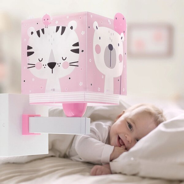 Παιδική Απλίκα Τοίχου Ango Baby Jungle Pink 63119S