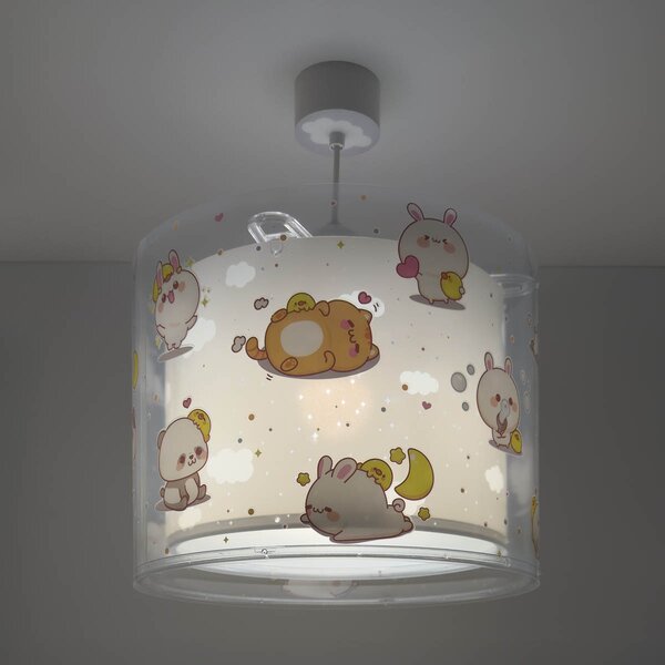 Παιδικό Φωτιστικό Οροφής Μονόφωτο Ango Kawaii Grey 41762ME