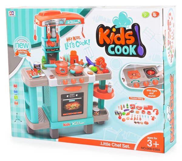 Παιχνίδι Ρόλων Κουζίνα (72x29x87) Με Φως & Ήχο Xiong Cheng Little Chef 008-938A