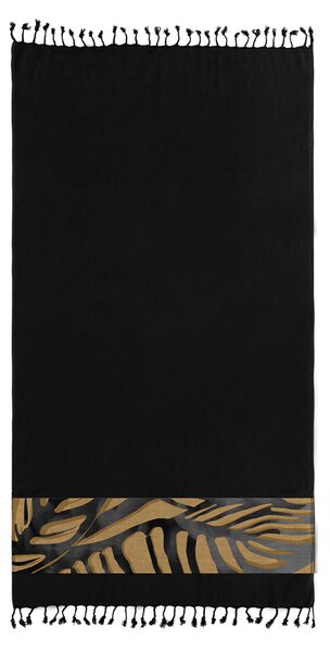 Πετσέτα Θαλάσσης - Παρεό (90x170) Guy Laroche Pestemal 28 Black