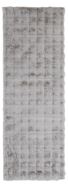 Χαλί Διαδρόμου Γούνινο (70x200) Royal Carpet Bunny Bubble Canvas Silver